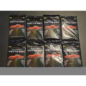Chevrolet Corvette Vette Set 1991 Inaugural Edition Trading Card Packs 8 Sealed